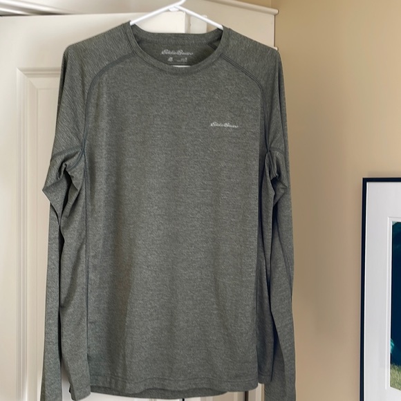 New Mens Eddie Bauer Long Sleeve Tech Tee Size M - Picture 1 of 4
